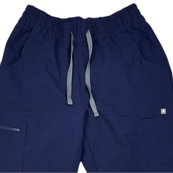 FIGS High Waisted Yola Scrub Pants in Navy | Size M/P - Picture 3 of 9